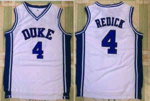 Maillot De Basket NCAA Duke University Rougeick 4 Blanc